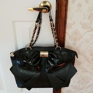 Betsey Johnson Large Bow Shoulder Bag
